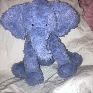 Jellycat Blue Elephant Fuddlewuddle 9 inch sitting plush Animal